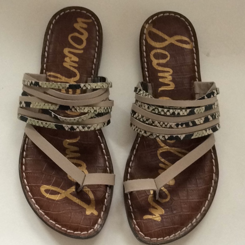 NEW Sam Edelman python sandals